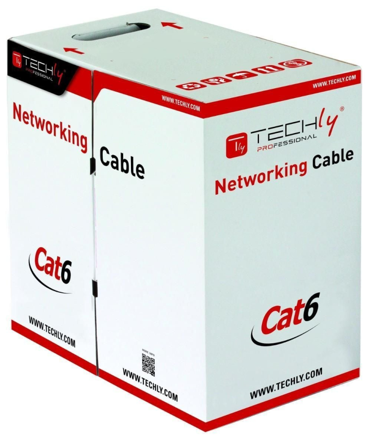 Matassa U/UTP Cavo Cat.6 CCA 305m Rigido Blu