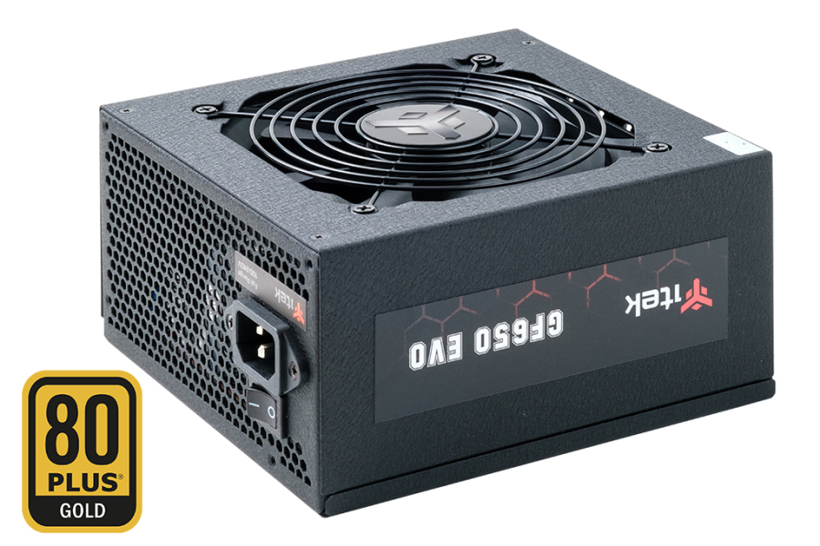 ITEK ALIMENTATORE GF650 EVO - 650W, 80PLUS GOLD, VENTOLA FDB 12CM, MODULARE