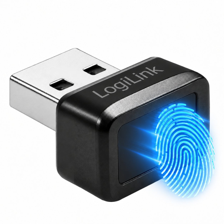 Lettore di Impronte Digitali Fingerprint USB-A 2.0 con Sensore a 360 Gradi