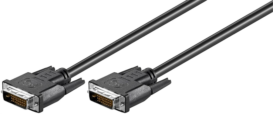 MicroConnect MONCC2 DVI-D 24+1-pin 2m M-M Black