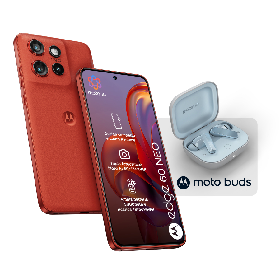 MOTOROLA SMARTPHONE 60 NEO 8+256GB 6.36 5G PANT.POINCIANA + MOTO BUDS