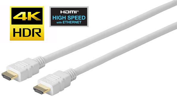 Vivolink PROHDMIHD5W Pro HDMI Cable White 5m Ultra Flexible