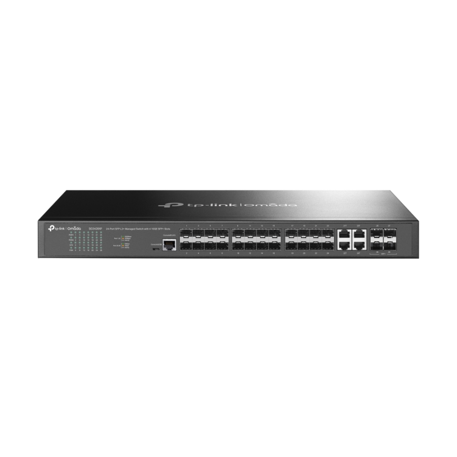 TP-LINK TL-SG3428XF SWITCH 24P GIGABIT SFP 4SLOT SFP+ 10GE MANAGED L2+