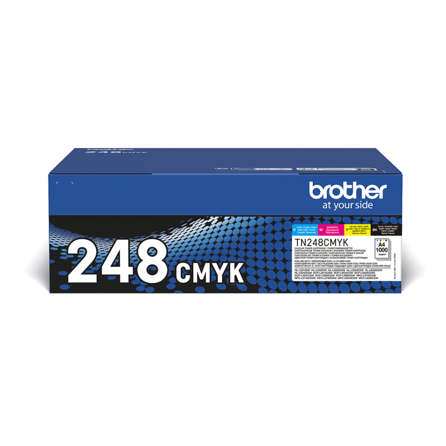 BROTHER TN248VAL TONER BROTHER TN248VAL CMYK MULTI PER HLL3220CW/8230/3240/8240 4X1000