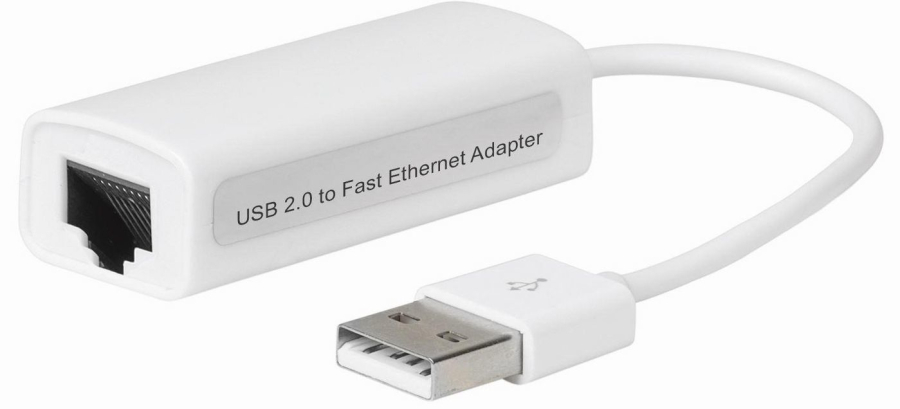 MicroConnect USBETHW USB2.0 to Ethernet. White