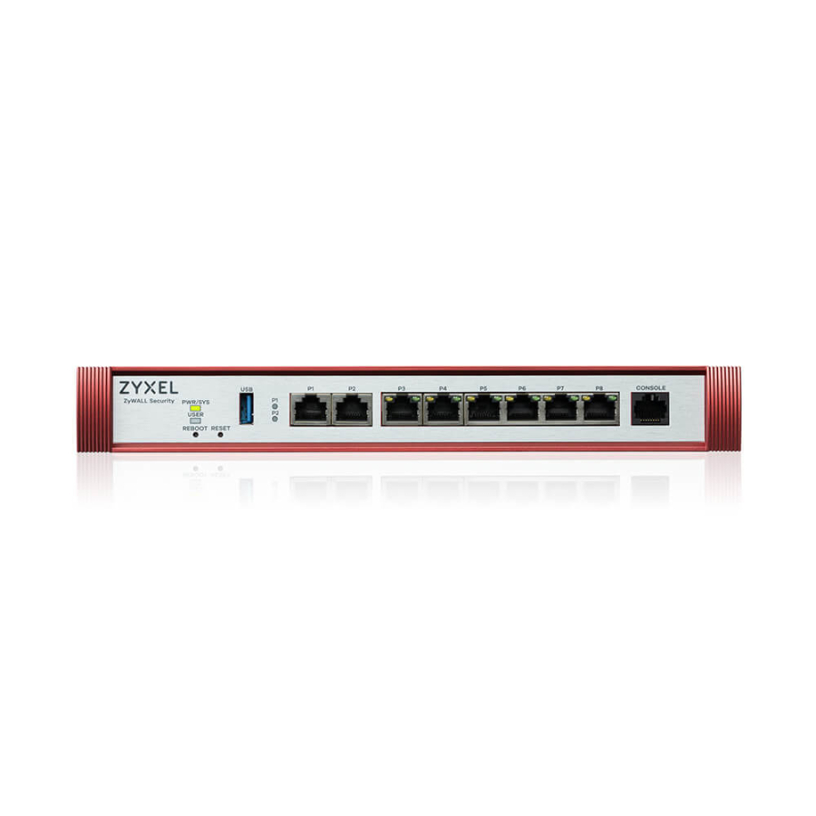 ZYXEL FIREWALL CONS. 50 UTENTI, BANDA FINO A 5GB, 1P2,5GBPOE+1P2,5GB+6PGB LAN/WAN, DESKTOP/RACK