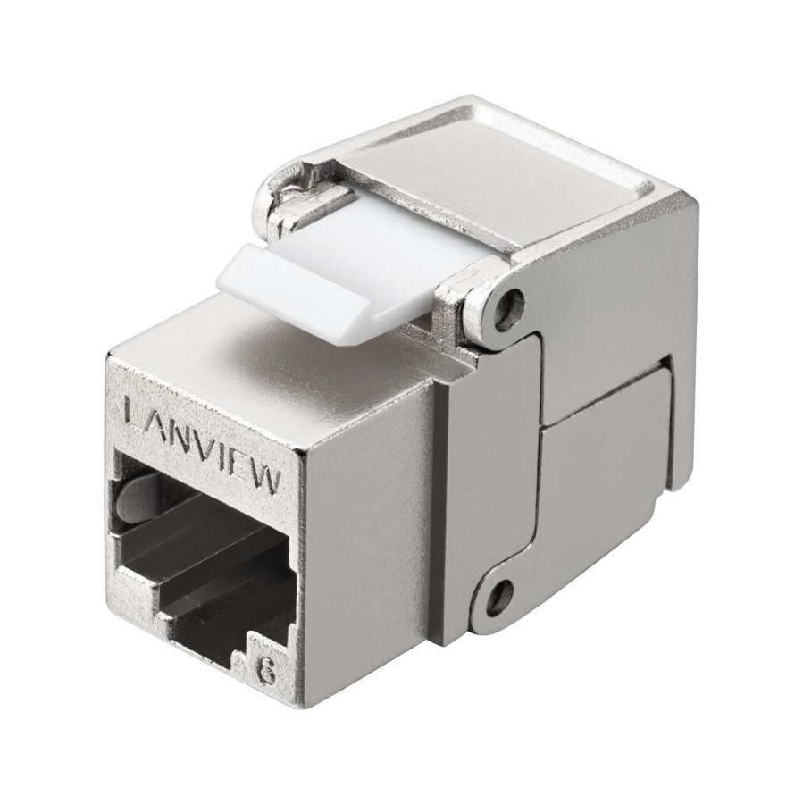Lanview LVN128082 Cat6 Shielded flip jack keystone