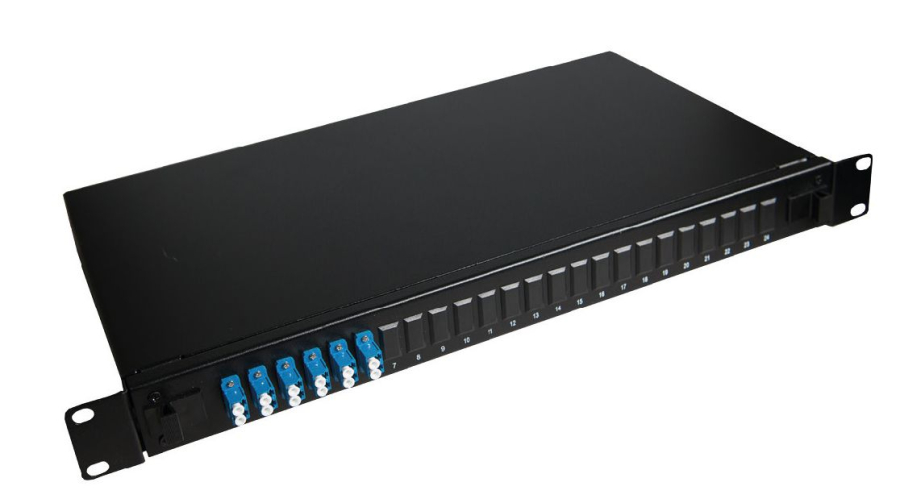 Lanview LVO233835 Fibre patch panel 19"" 1U with 6 x LC duplex Singlemode connectors