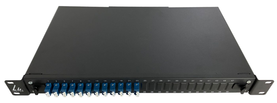 Lanview LVO233840 Fibre patch panel 19"" 1U with 12 x LC duplex Singlemode connectors