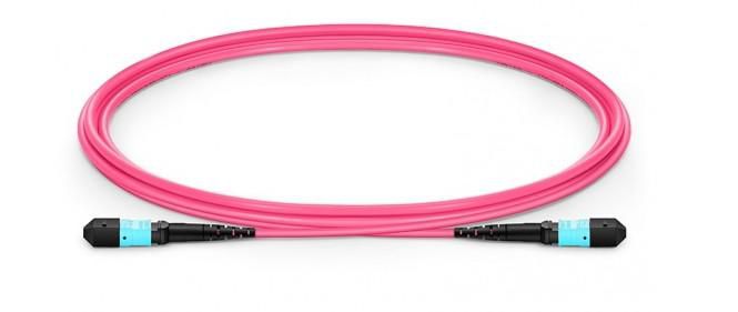 Lanview LVO230415-MTP Fiber Patch Cable - 12 cores MTP/UPC-MTP/UPC female to female OM4, 15m, LSZH Polarity B
