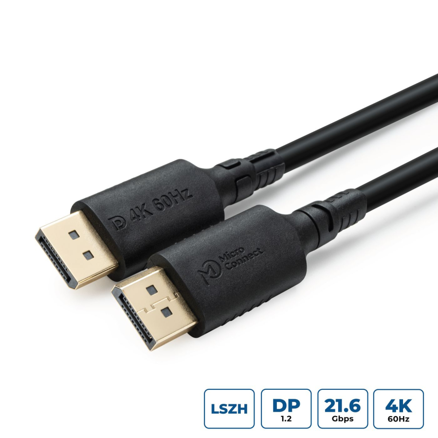 MicroConnect MC-DP-MMG-100LSZH ColorFlex 4K DisplayPort 1.2 Halogenfree LSZH 1m