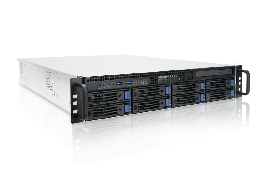 Ernitec SR-2U58R-HW 2U 8 Bay Server - Ultra 5 225, 16GB, 2x1TB NVMe, 9361 RAID, 1x2.5GbE, 1x10GbE, IPMI, TPM, 2x800W, Win11 Pro