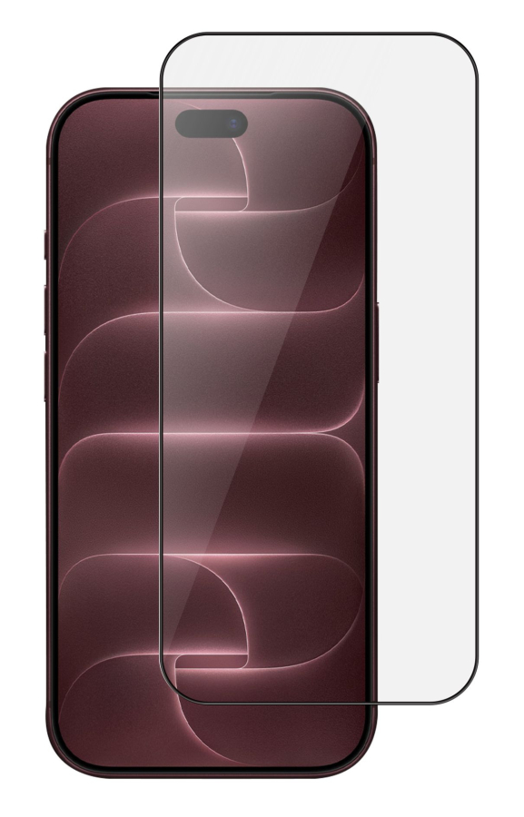 eSTUFF ES501444 iPhone 18 Pro/17 Pro/17/16 Pro Screen Protector. Full Cover Tempered Glass. Titan Shield