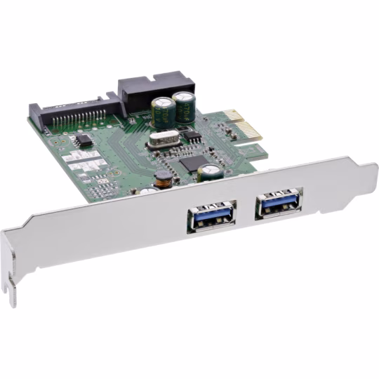 InLine  Scheda di interfaccia 4x USB 3.0, (2+2) PCIe, incl. staffa low profile