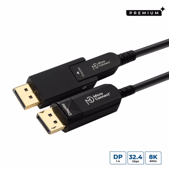 MicroConnect DP-MMG-5000MBV1.4OP Premium Optic Mini DP-DP Cable 8K60Hz, 50m