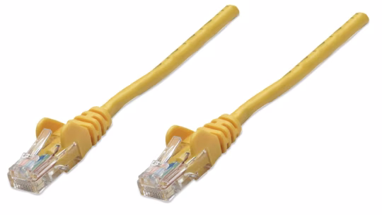 Intellinet Cat5e UTP. 3m cavo di rete Giallo U/UTP (UTP)