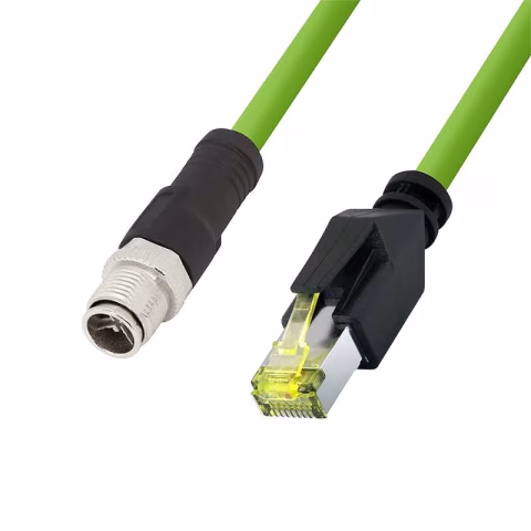 Cavo di Rete Industriale M12 RJ45 Cat. 6A SFTP PUR 5m