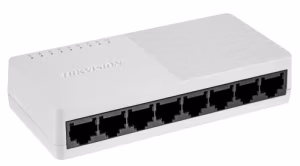 HIKVISION SWITCH 8 PORTE GIGABIT PLASTICO, L2, UNMANAGED, RJ45 PORTS, DESKTOP PLASTIC SWITCH