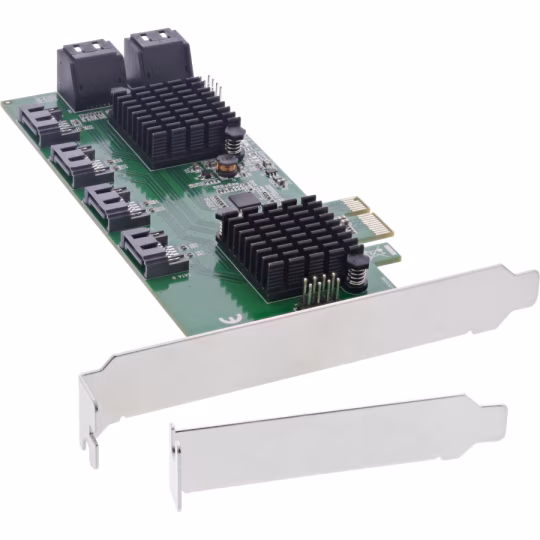 InLine Scheda di interfaccia, controller 8x SATA 6Gb/s, PCIe 2.0 (PCI Express)