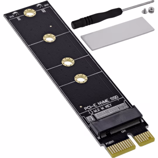 InLine Scheda di interfaccia, da PCIe x1 a M.2 Key M NVMe SSD