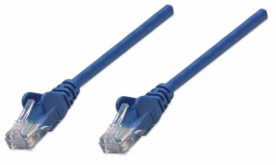 Intellinet 1m Cat5e cavo di rete Blu U/UTP (UTP)
