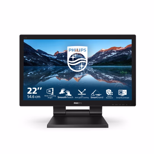 PHILIPS MONITOR TOUCH 21,5 16:9 1MS 250 CDM, VGA/DVI/DP/HDMI, IP65, MULTIMEDIALE