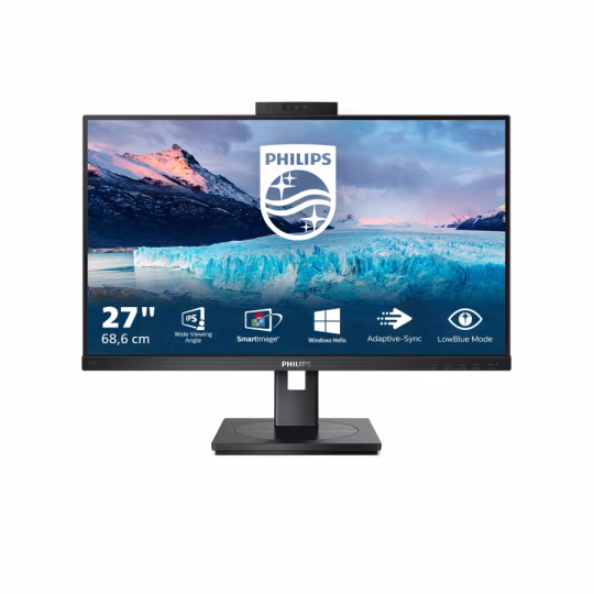 Philips 272S1MH/00 MON 27IPS VGA DVI DP HDMI USB PHILIPS 272S1M PIVOT WEBCAM REG ALT