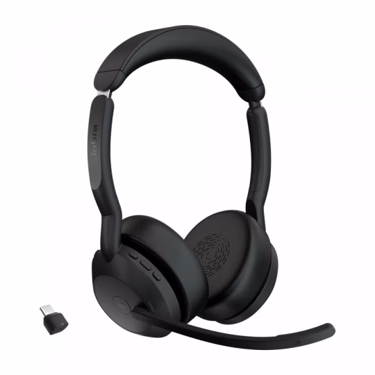 Jabra 25599-999-899 Evolve2 55 Cuffia Wireless per Ufficio Nera