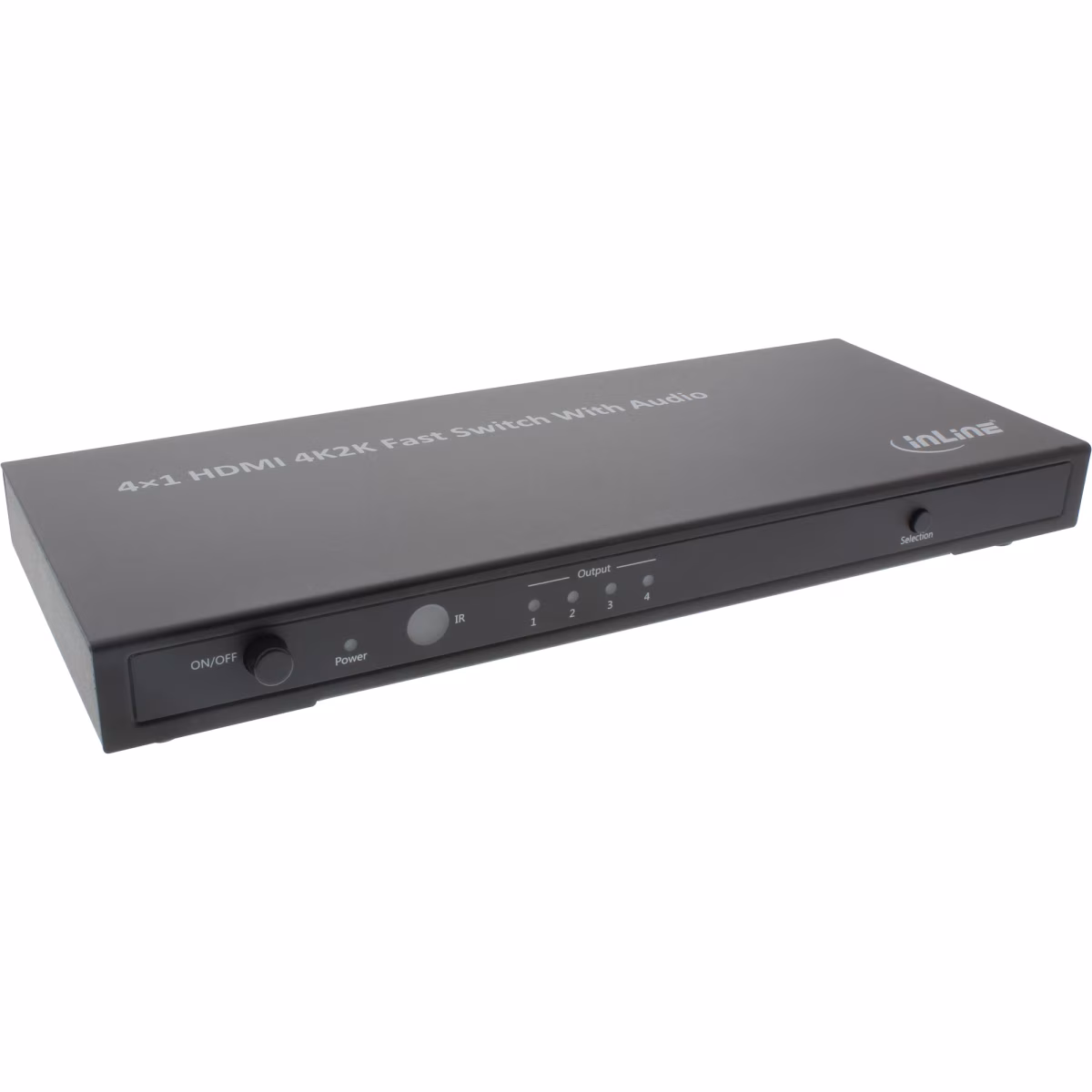 InLine HDMI Splitter 4 porte, audio out dig. amplif., 3D, HDCP, 4K2K comp.