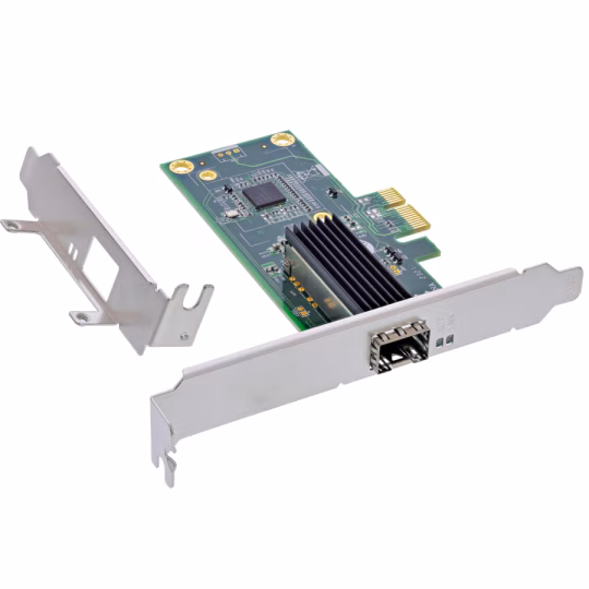 Scheda di rete InLine Gigabit, 1x SFP, PCIe x1
