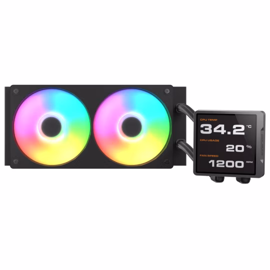 COUGAR RAFF. LIQUIDO POSEIDON VISTEK PRO ARGB 240 IPS TFT 3.9'' CGR-PSDVPRGB-B-240