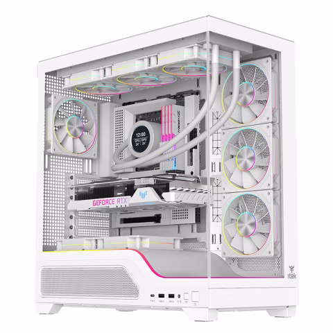 CASE SHOWBUI WAVE 82W GAMING TOWER ATX 4x12CM ARGB FAN  2xUSB3 TYPE-C DARKER TEMP GLASS SIDE  FRON
