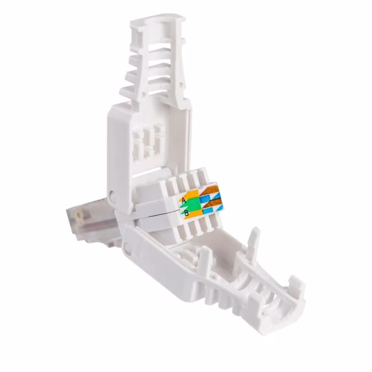 Plug Cat.6A RJ45 UTP Toolless con Copriconnettore