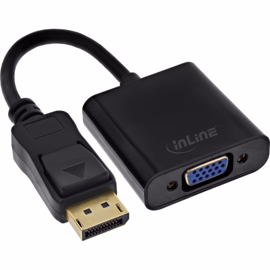 InLine Basic DisplayPort a cavo adattatore VGA, nero, 0,15 m