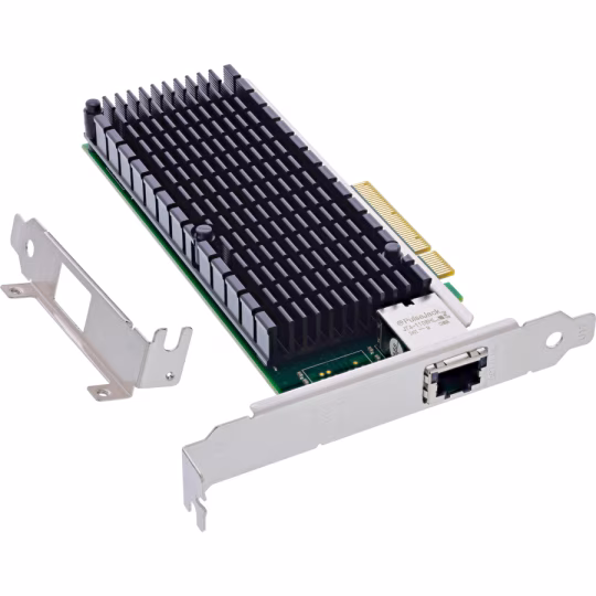 Scheda di rete InLine 10 Gigabit, 1x RJ45 10Gb/s, PCIe x8