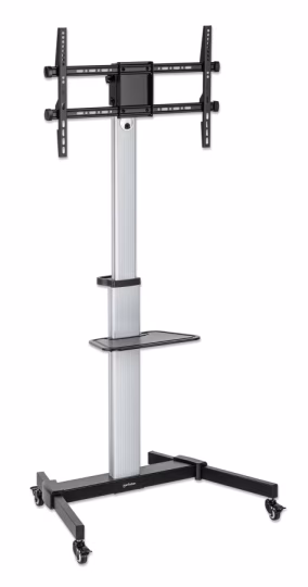 Carrello TV 37''-86'' Multimediale in Alluminio Regolabile in Altezza