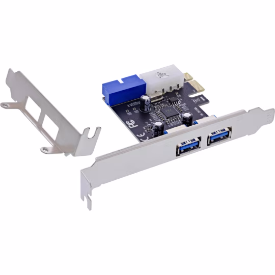 Scheda di interfaccia InLine, 4x USB 3.2 Gen.1 (2+2), PCIe, profilo basso