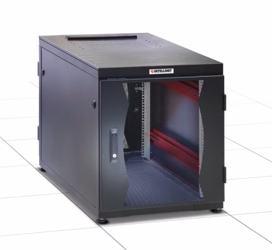 Armadio Server Rack 19'' 600x1000 14 Unit&agrave; Nero Assemblato