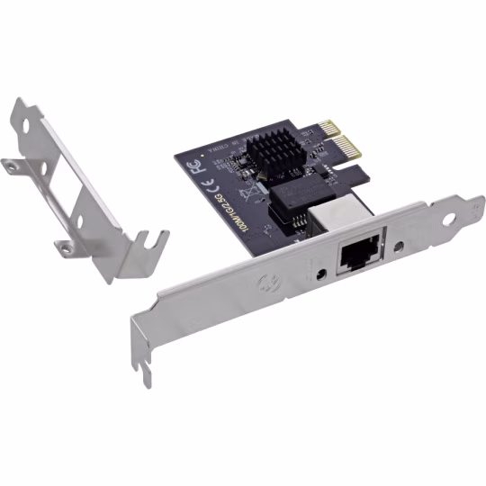 InLine Scheda di rete 2,5 Gigabit, 1x RJ45 2,5 Gb/s, PCIe x1