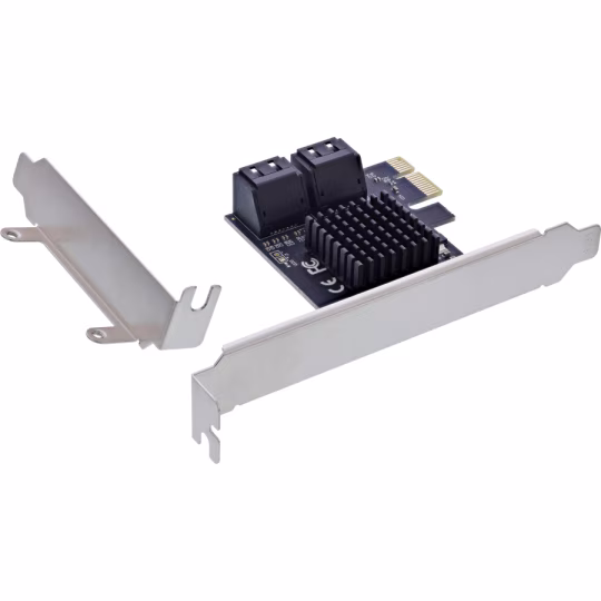 Scheda di interfaccia InLine, 4x SATA 6Gb/s, PCIe 2.0, Hot Swap, NCQ