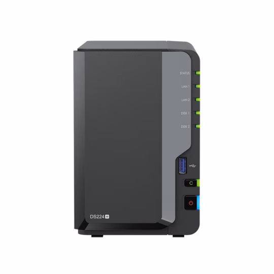 Synology DiskStation DS224+ server NAS e di archiviazione Desktop Collegamento ethernet LAN Nero J4125